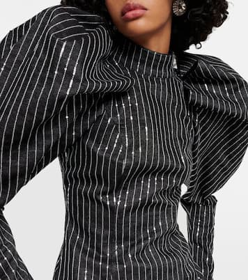 Robe en sergé de coton à sequins | Rotate