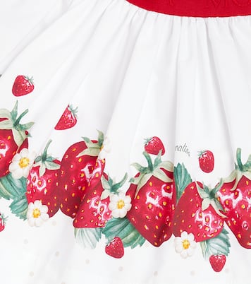 Printed cotton poplin skirt | Monnalisa