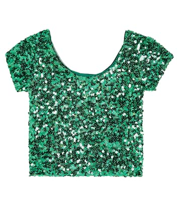 Crayfish sequined crop top | The Animals Observatory