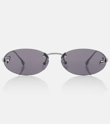 Fendi First Crystal oval sunglasses | Fendi