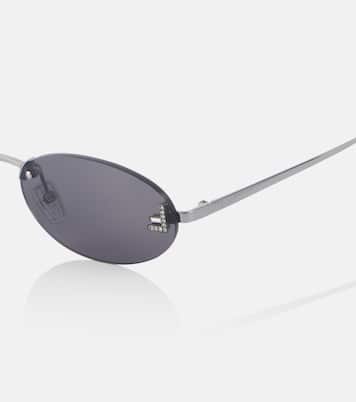 Fendi First Crystal oval sunglasses | Fendi