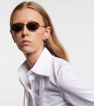 Fendi First Crystal oval sunglasses | Fendi