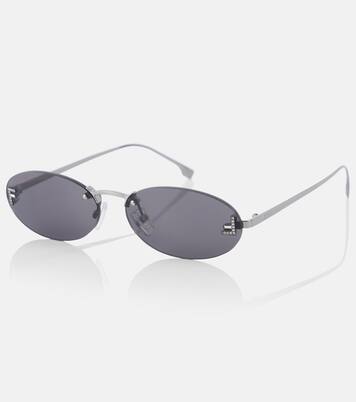 Fendi First Crystal oval sunglasses | Fendi