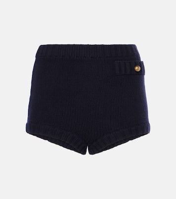High-rise wool and cashmere shorts | Chloé