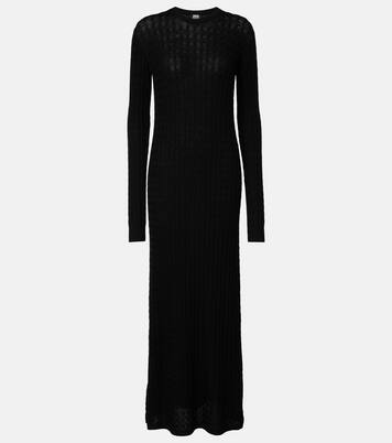 Cable-knit wool maxi dress | Toteme