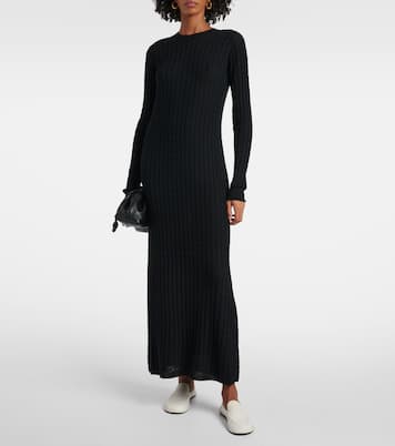 Cable-knit wool maxi dress | Toteme