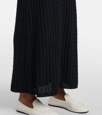 Cable-knit wool maxi dress | Toteme