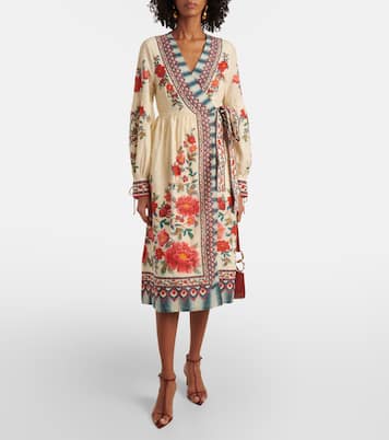 Wickelkleid Mosaic Garden aus Baumwolle | Farm Rio