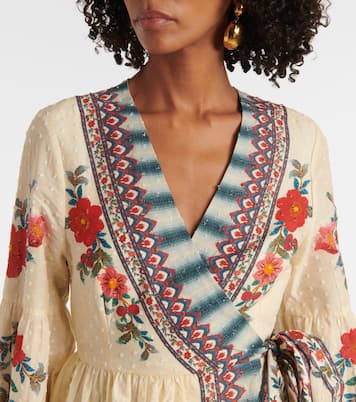 Wickelkleid Mosaic Garden aus Baumwolle | Farm Rio