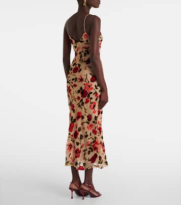 Robe en velours à fleurs | Rodarte