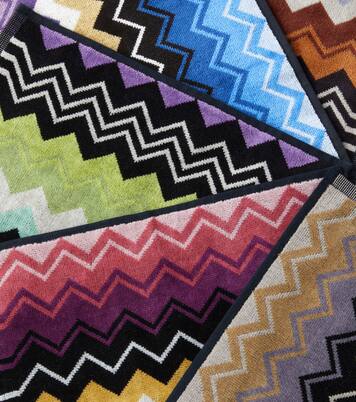 Giacomo Zigzag set of 6 terry face towels | Missoni