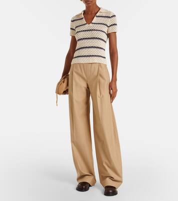 Polopullover aus Häkelstrick | Vince