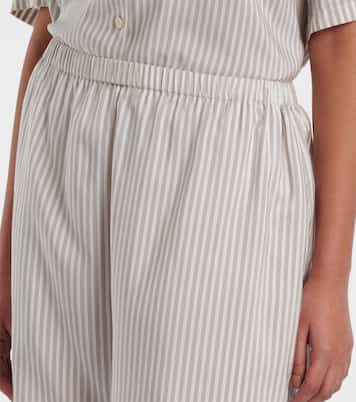 Zinnia striped silk shorts | The Row