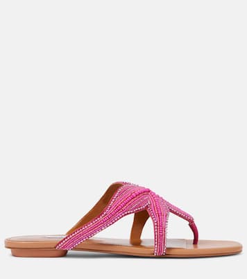Verzierte Sandalen Reef Star aus Leder | Aquazzura