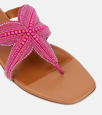 Verzierte Sandalen Reef Star aus Leder | Aquazzura