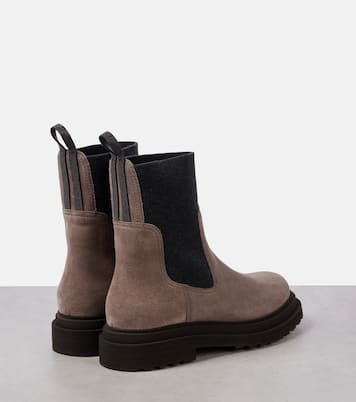 Suede ankle boots | Brunello Cucinelli