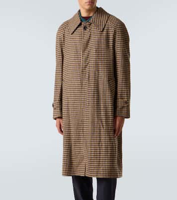 Cappotto in lana vergine pied-de-poule | Rubinacci