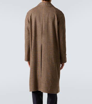 Cappotto in lana vergine pied-de-poule | Rubinacci