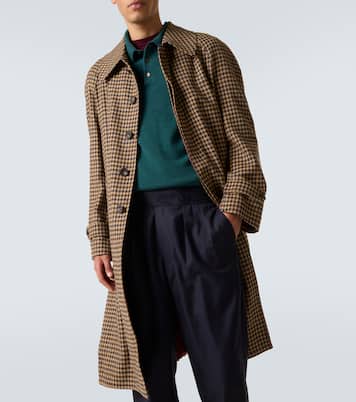 Cappotto in lana vergine pied-de-poule | Rubinacci