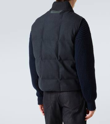 Wattierte Weste aus einem Wollgemisch | Berluti