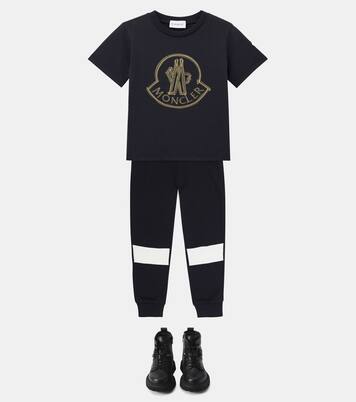 Logo cotton jersey T-shirt | Moncler Enfant