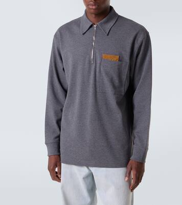 Intrecciato cotton jersey polo sweater | Bottega Veneta