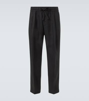 Pantaloni regular in lino | Dolce&Gabbana