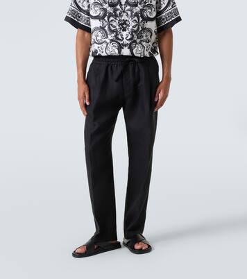 Pantaloni regular in lino | Dolce&Gabbana
