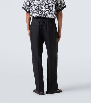 Pantaloni regular in lino | Dolce&Gabbana
