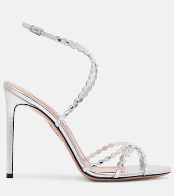 Sandalen Love Struck 105 aus Leder mit Kristallen | Aquazzura