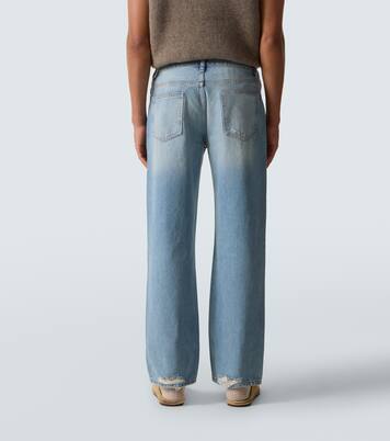 Distressed Straight Jeans Relaxed Jean | Frame