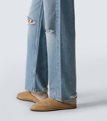 Distressed Straight Jeans Relaxed Jean | Frame