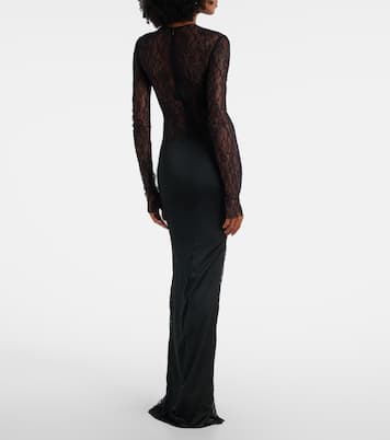 Robe longue en dentelle de soie | The New Arrivals Ilkyaz Ozel