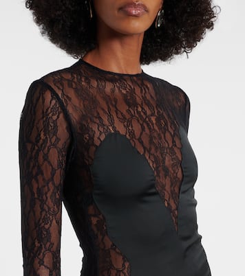 Robe longue en dentelle de soie | The New Arrivals Ilkyaz Ozel