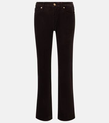 Calie Straight cotton-blend cordury flared pants | 7 For All Mankind