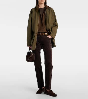 Calie Straight cotton-blend cordury flared pants | 7 For All Mankind