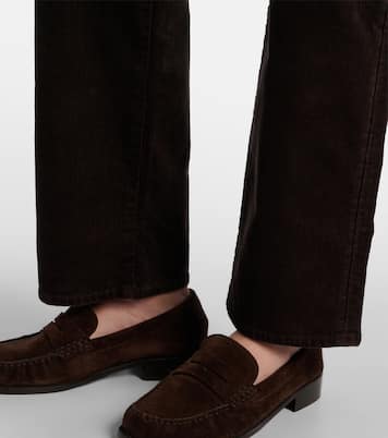 Calie Straight cotton-blend cordury flared pants | 7 For All Mankind