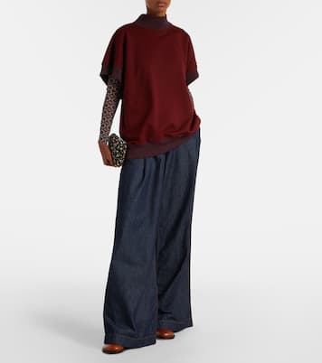 Pleated high-rise wide-leg jeans | Dries Van Noten
