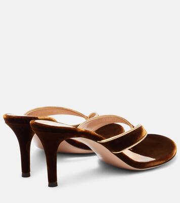 Sandalen Calypso 70 aus Samt | Gianvito Rossi