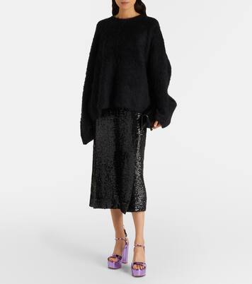 Plateausandalen Marlena 125 aus Metallic-Leder | Gianvito Rossi