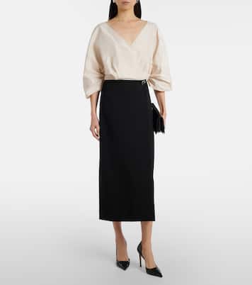 Orion wrap dress | Staud