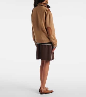 Jacke mit Velourlsleder | Miu Miu