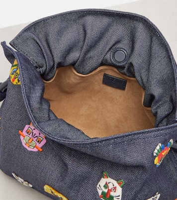 X Louis Wain Flamenco Cats M号帆布手拿包 | Loewe