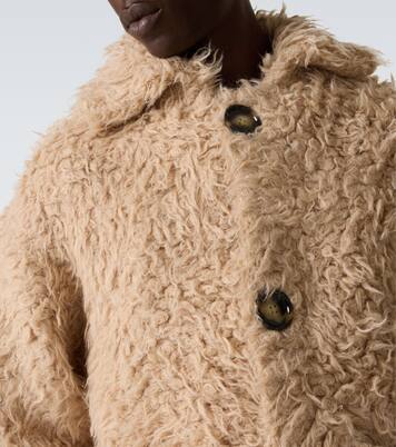Textured alpaca-blend cardigan | Acne Studios