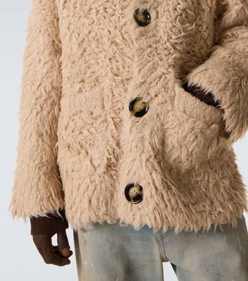 Textured alpaca-blend cardigan | Acne Studios