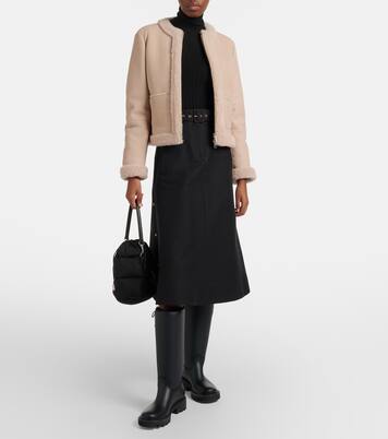 Buis shearling-lined suede down jacket | Moncler