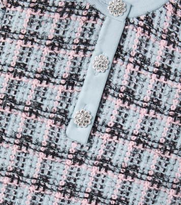 Checked cotton-blend tweed dress | Self-Portrait Kids