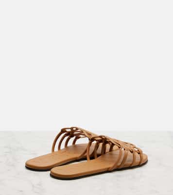 Pantoletten Petal Anagram aus Leder | Loewe