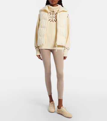 Irina cable-knit puffer vest | Varley