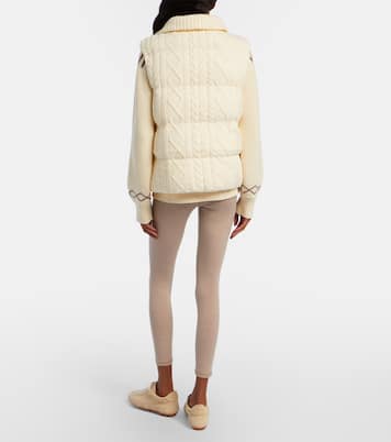 Irina cable-knit puffer vest | Varley